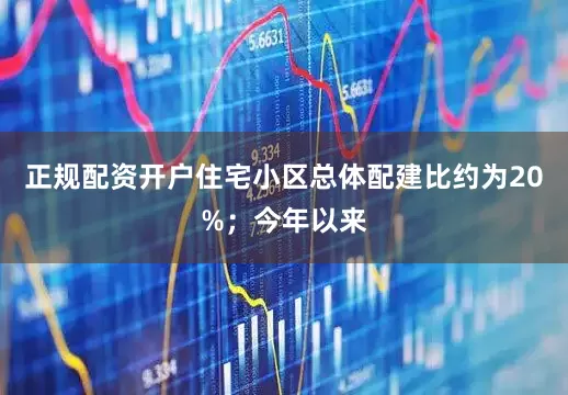 正规配资开户住宅小区总体配建比约为20%；今年以来